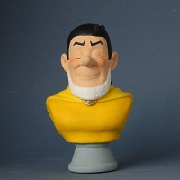 borstbeeldje SW 210 Jerom als gouden stuntman